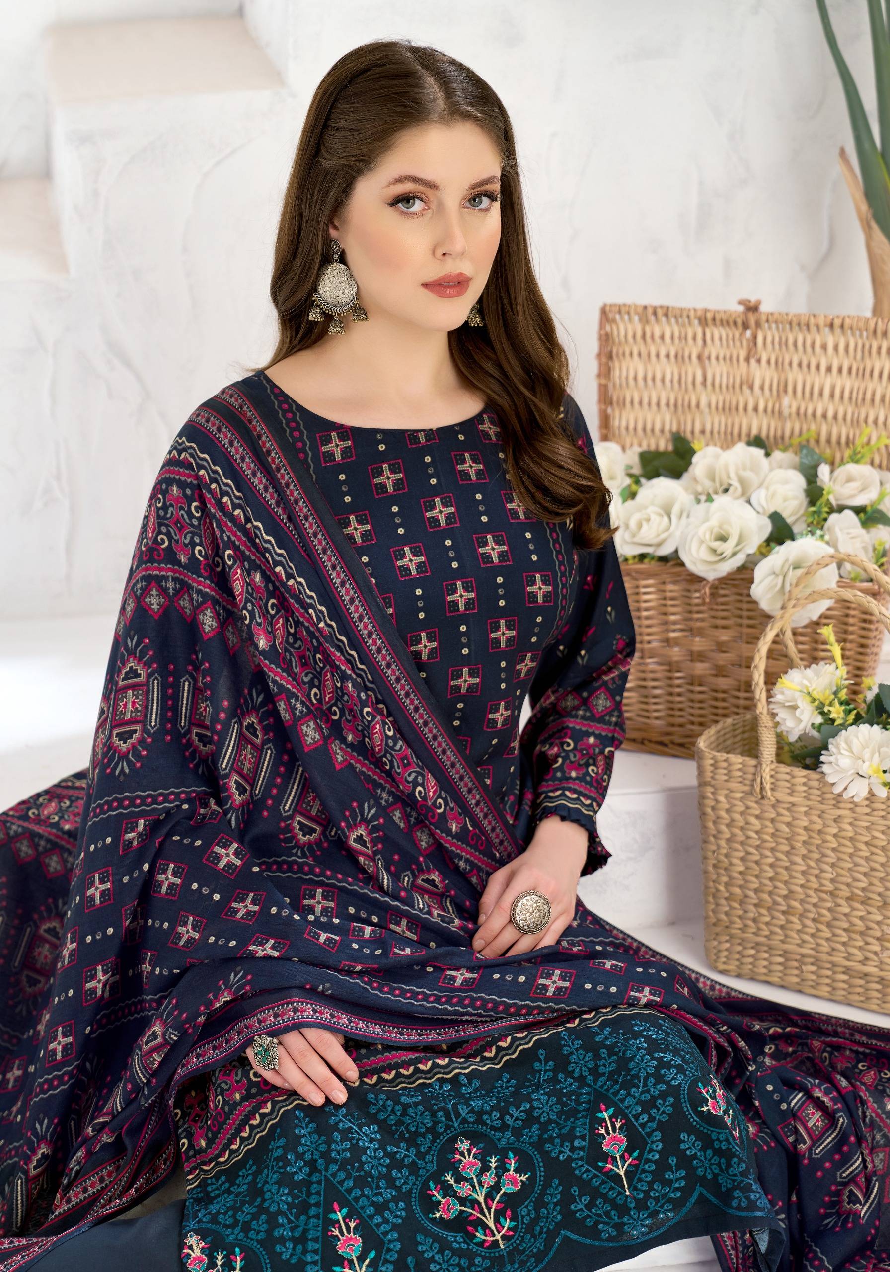 SONPARI By Harshit Fashion Hub 3023-1134-01 TO 3023-1134-06 Beautiful Festive Suits Stylish Colorful Fancy Casual Wear & Ethnic Wear Pure Viscose Dresses At Wholesale Price